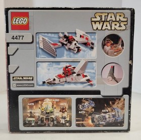 Lego Star Wars T-16 Skyhopper 4477 Set and Pilot 2003 Factory Sealed New