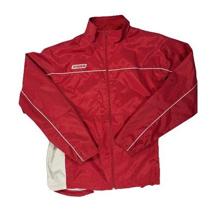 BAUER Supreme Midweight Men s Size  Large L Red Hockey Warmup Jacket