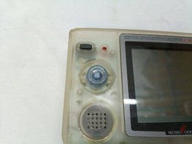 Neogeo Pocket Color Crystal White Console SNK + battery  D-pad damage Tested