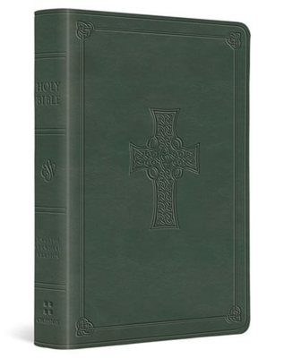 #ad #ad ESV Value Large Print Compact Bible Trutone Quiet Forest Celtic Cross Design $11.38