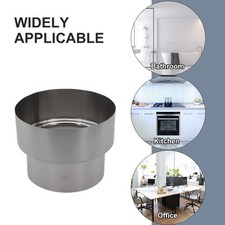 Brand-New Duct Reducer 120mm To 100mm Silver Stainless Steel Heat Resistant