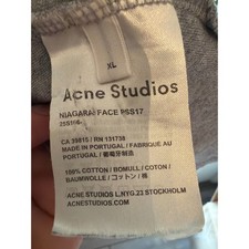 Acne Studios  Deadpan Face PSS17 Grey Cotton ...