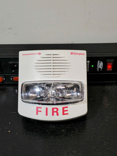 Simplex TrueAlert ES Multi-Tone Addressable Fire Alarm (49AV-WWF ...