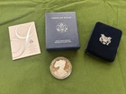 2005-W PROOF SILVER AMERICAN EAGLE  1 OZ BULLION COIN WITH ORIGINAL BOX AND COA