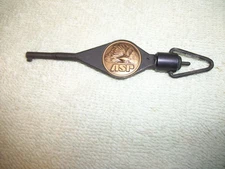ASP #6303 Handcuff key Brass Eagle Logo Swivel top HAND CUFF KEY Stainless Steel