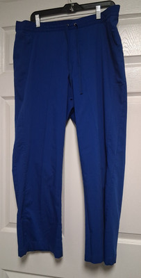 Med Couture Touch Women s Royal Blue Stretch Drawstring Scrub Pants, Size XLP