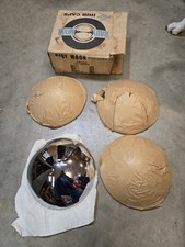 Vintage 60s Cal Custom Baby Moon Hub Caps Corvair Comet Falcon Mustang 427 Vintage 60s Cal Custom Baby Moon Hub Caps Corvair Comet Falcon Mustang 427