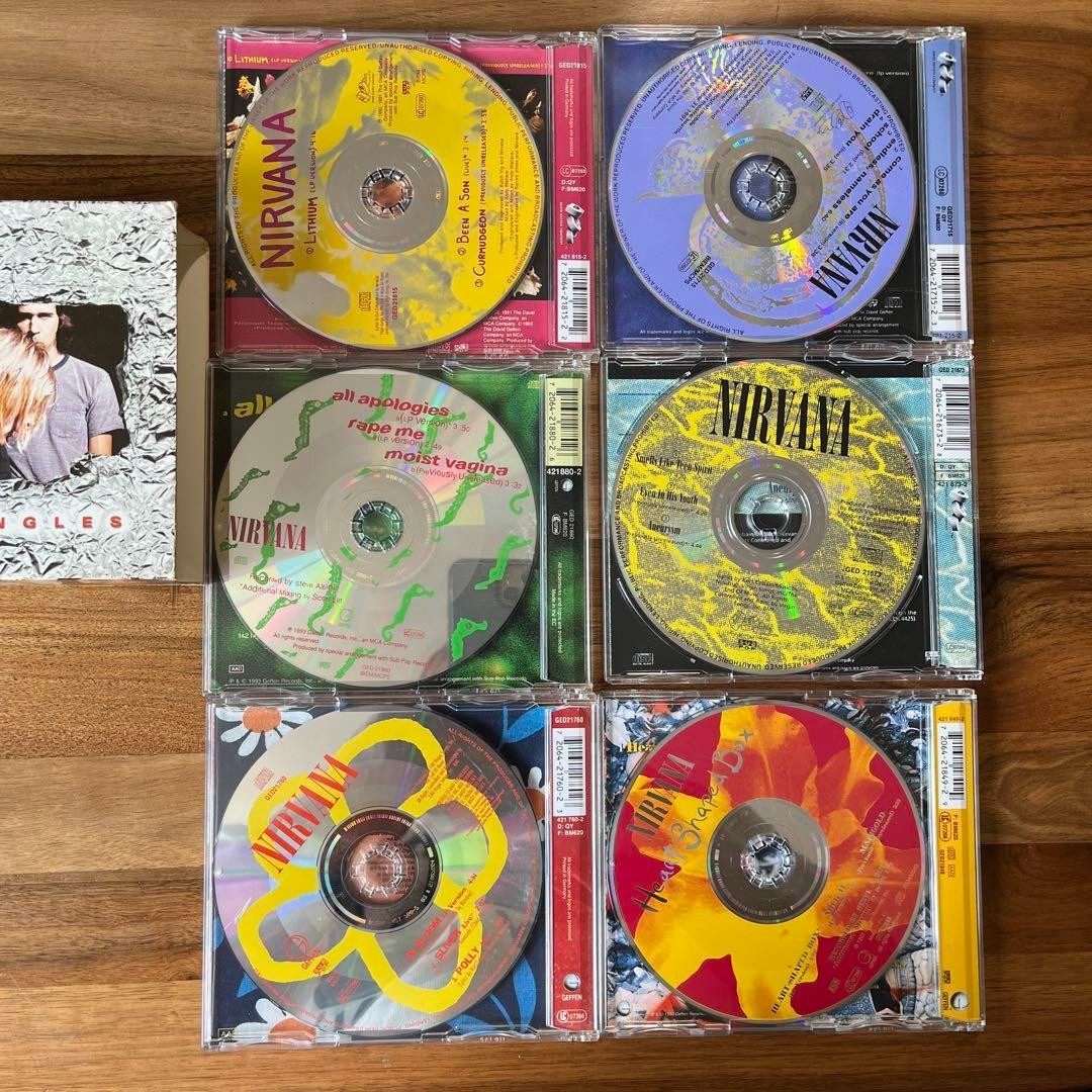 NIRVANA SINGLES Box Set CD 6-title set From Japan | eBay