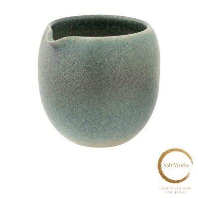 New Marui Seito Shigaraki ware Hechomon Katakuchi Capacity approx. 430ml Black