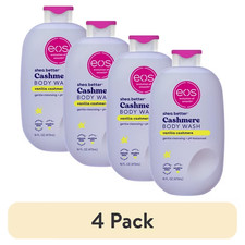 4 Pack eos Shea Better Vanilla Cashmere Body Wash 16oz Creamy Hydrating Gel Dry