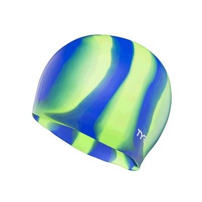 TYR Multi Color Silicone Adult Swim Cap Hypoallergenic Durable Swimwear Gear