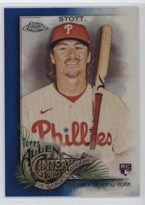 2022 Topps Allen & Ginter Chrome Blue Refractor /150 Bryson Stott Rookie RC rs2