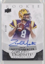 2013 Exquisite Collection 2014 Rookie 87/99 Zach Mettenberger #ER-ZM Auto 0af
