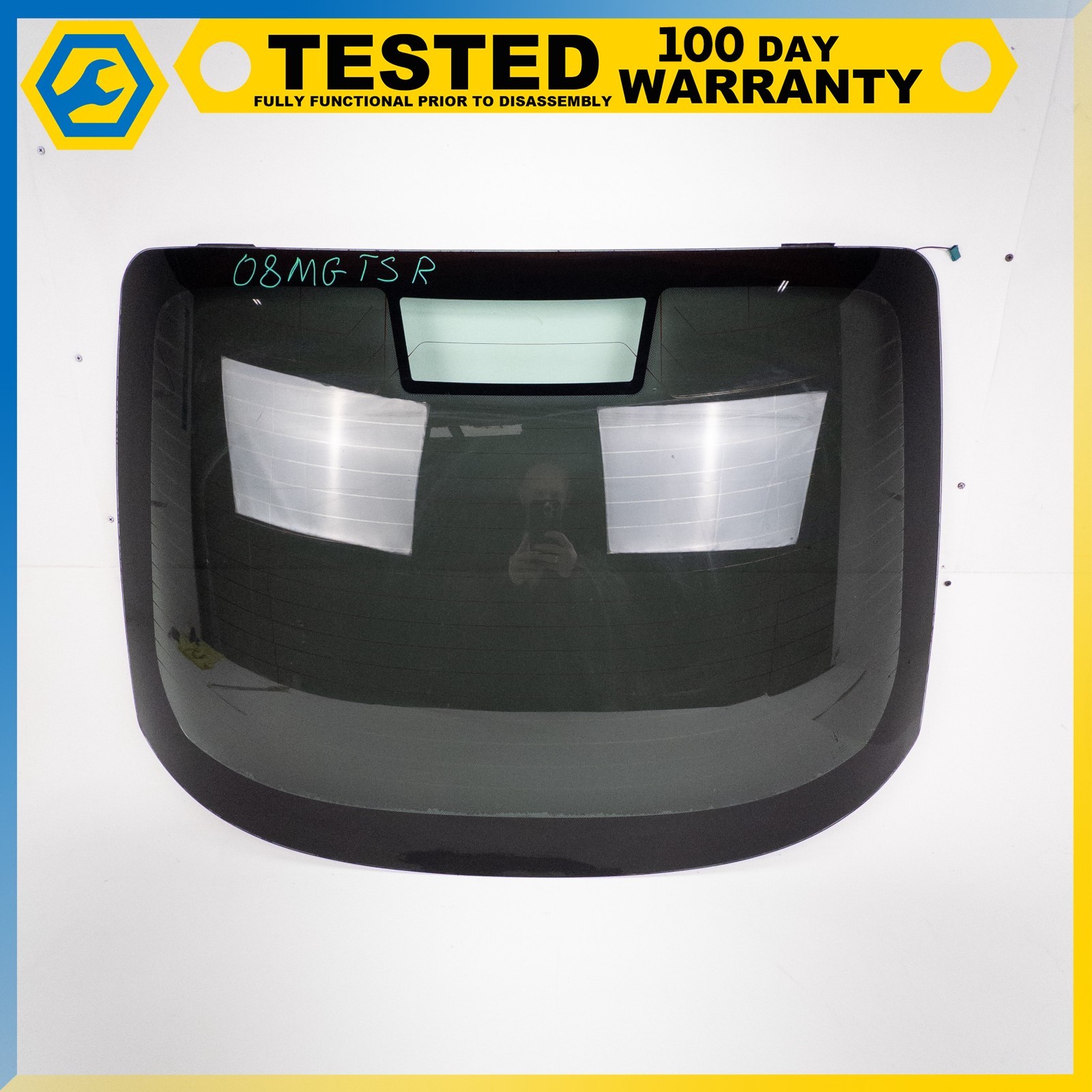08-19 MASERATI GRANTURISMO REAR WINDSHIELD WINDOW WINDSCREEN HEATER GLASS OEM