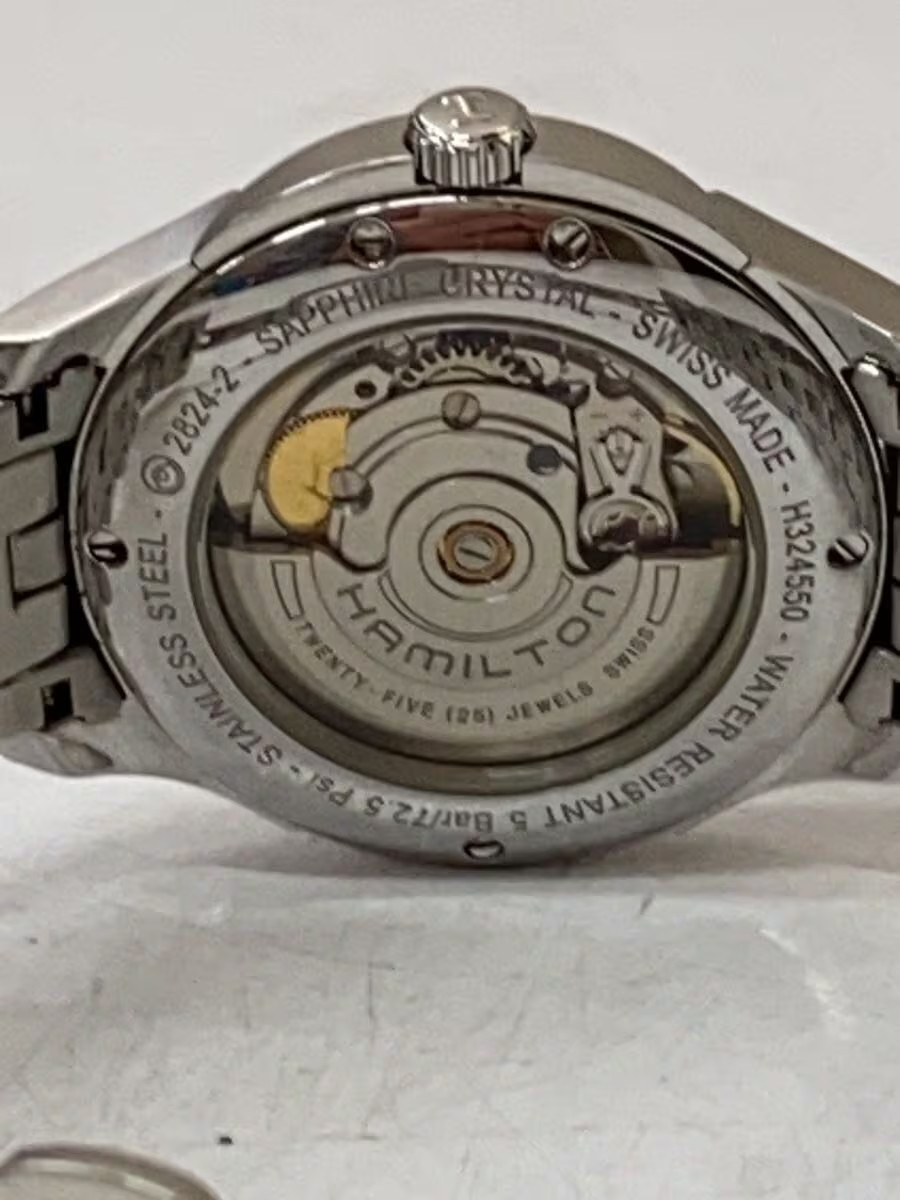 HAMILTON Jazzmaster Automatic Watch Analog Stainless BLK SLV H324550 image 3