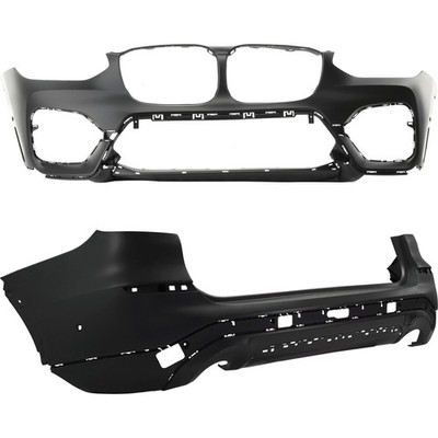 For 2018-2021 X3 Bumper Cover 51117488292 51127488224 SET PAIR