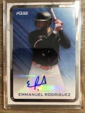 2025 Pulse Baseball Emmanuel Rodriguez Black  Autograph Card