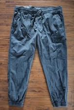 Denali Pants Men's 38 XL Black Nylon Stretch 5-Pocket Straight Leg Classic