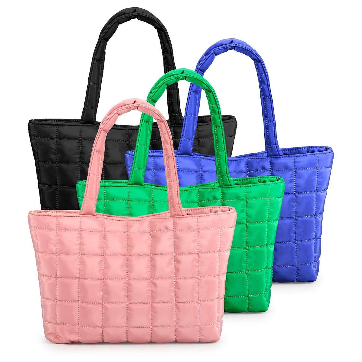 Practical Women Puffer Tote Quilted Puffy Handbag Shoulder  Down Underarm Bag US
