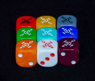 Firefly: The Game - Ship Dice - set of 9 Thematic Dice GF9FIRE009 RARE OOP NM