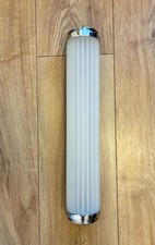 Art Deco Cylindrical LED Wall Light – Frosted Finish