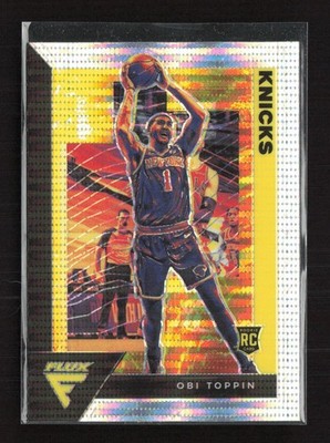 2020-21 Panini Flux Pulsar #206 Obi Toppin New York Knicks Rookie