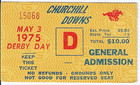 1975 KENTUCKY DERBY TICKET — photo 1