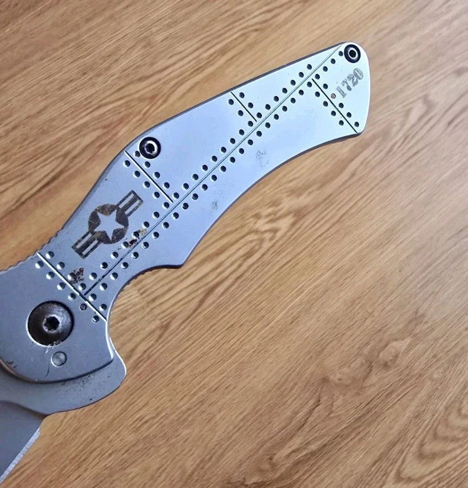 Navaja de bolsillo Kershaw 1720 Junkyard Dog Gaylean 1 de 500 primera producción EE. UU. 2007 Foto 4 de 4