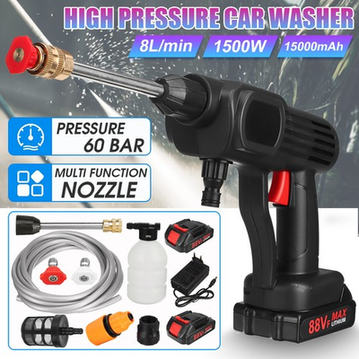 #ad #ad Portable Cordless High Pressure Water Spray Gun Washer Cleaner Tool w battery $25.99