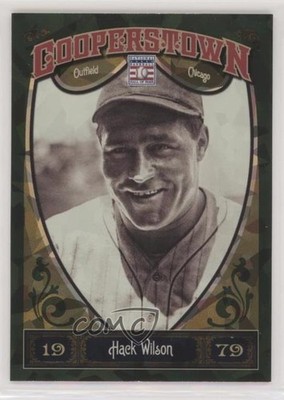 2013 Panini Cooperstown Collection Green Crystal Shard Hack Wilson #23 HOF 5ta