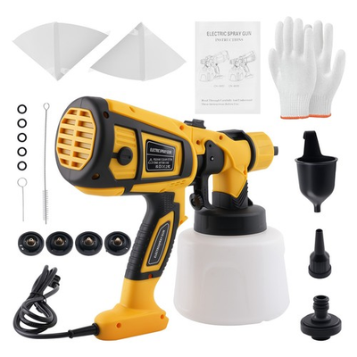 #ad Cordless High Pressure Paint Sprayer Electric HVLP Spray Gun Kit 600 850W 1200ML $30.99