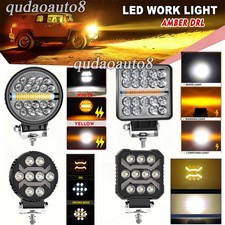 24pc 4 Led Work Light Spot Flood Pods Driving Fog Lamp Offroad White Amber Drl 24pc 4 Led Work Light Spot Flood Pods Driving Fog Lamp Offroad White Amber Drl