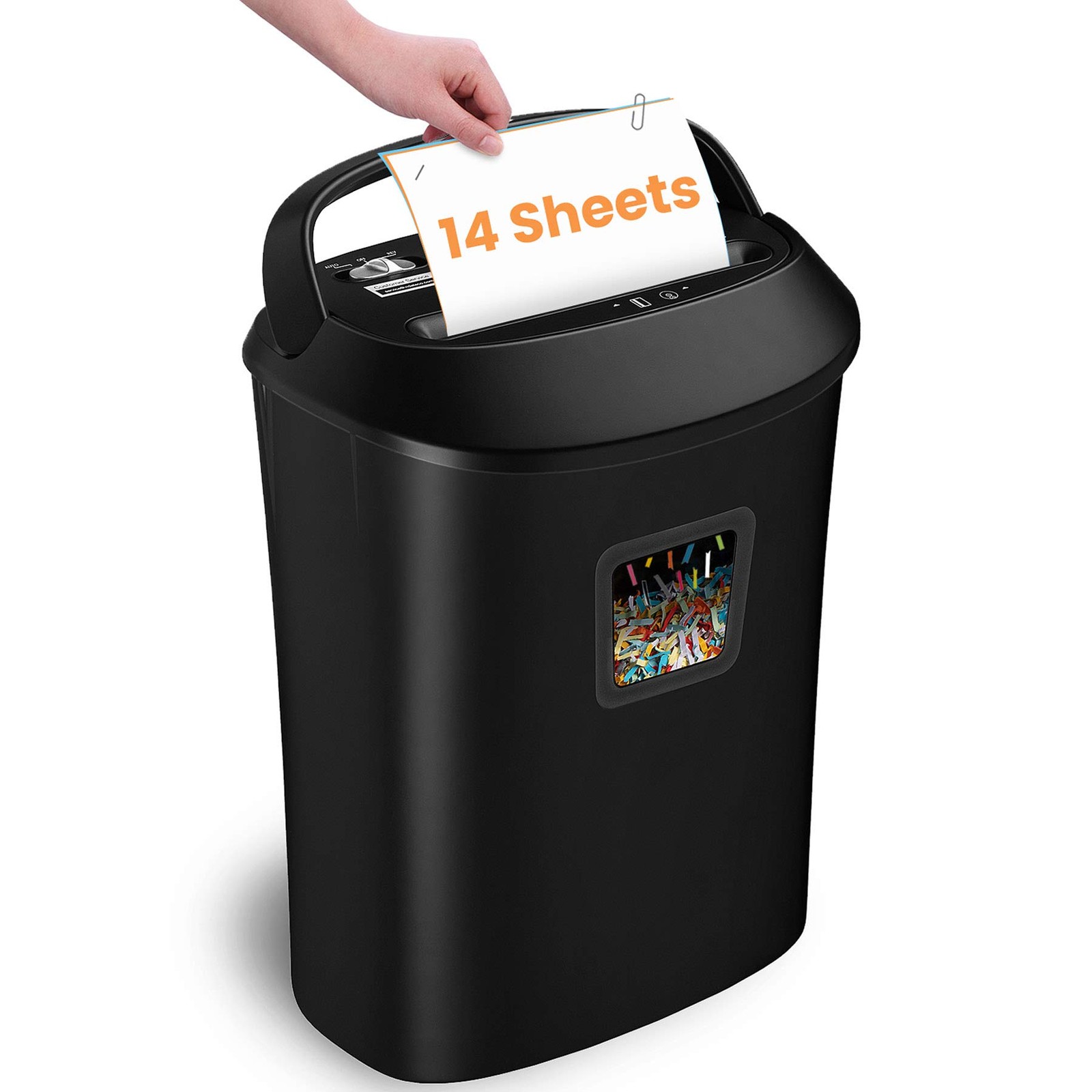 VidaTeco 14-Sheet Cross-Cut Paper Shredder, US Patented Cutter, Heavy-duty, 6.6G-image