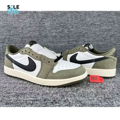 Nike Air Jordan 1 Low OG Medium Olive Men's Shoes HQ6998-200 | eBay
