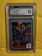2023-24 Panini Hoops #85 Coby White Teal Explosion CGC 10 