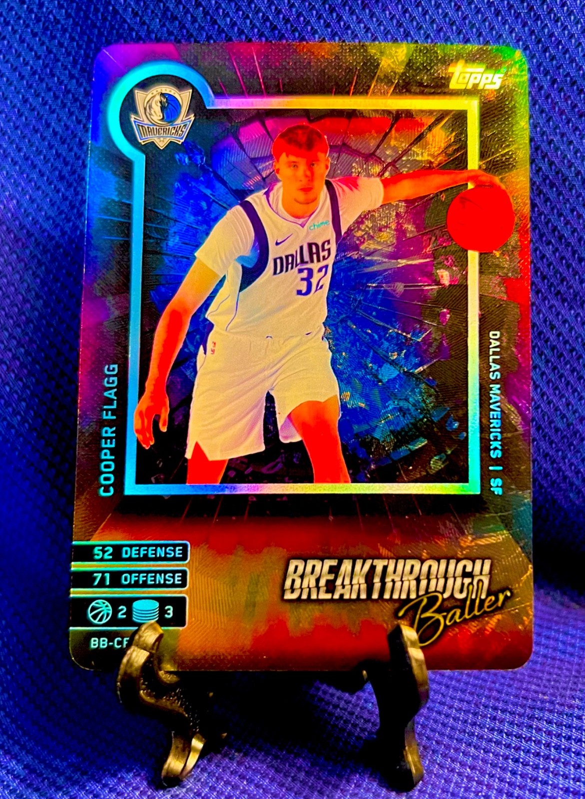 Cooper Flagg 2025 Topps Match Attax Breakthough Ballers Foil RC BBCF Rookie  💎