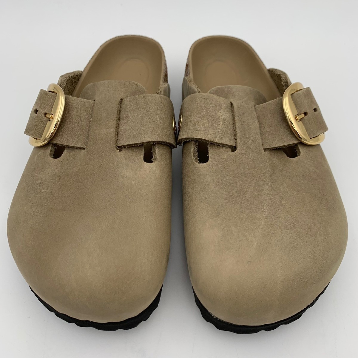 boston big buckle tobacco brown Birkenstock New w/ Box Boston Big Buckle Tobacco Brown Oiled Leather  Regular