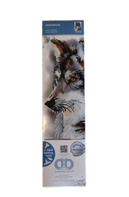 DIAMOND DOTZ Diamond Facet Art Kit Special Edition WOLF PORTRAIT  3D