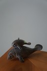 Glazed Ceramic Manatee & Baby Hanging Ornament — photo 1