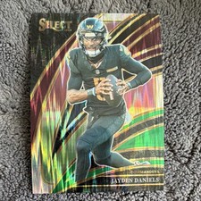 2025 Panini Select Football Prizm Club Level Jayden Daniels Commanders #289