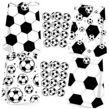 24 Goodie Bags for Soccer Party Supplies - Snack Treat Bags for Birthday