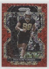 2021 Panini Prizm Rookie No Huddle Red Prizm 18/50 Payton Turner #379 1oa8
