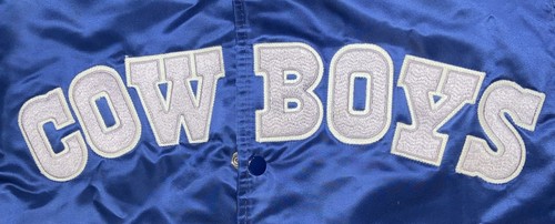 Dallas Cowboys Jacket NFL Football Starter Satin Bomber Vintage USA Men Large by Starter, Size L, $150.99 - Photo 12