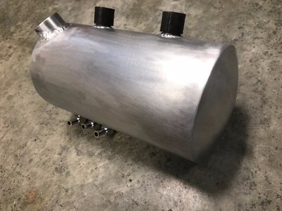 Harley Davidson Domed oil tank (raw finish) - USA MADE - chopper, cafe, custom 