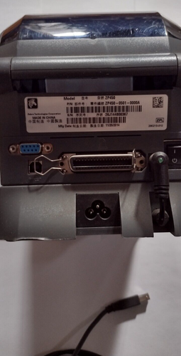 Zebra 450 Printer ZP450-0501-0000A Tested With Power Adapter And USB - Picture 6 of 7