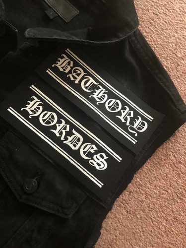 Bathory Hordes Rocker Back Patch Battle Jacket Cut-Off Denim Quorthon Viking S - 第 7/12 張圖片