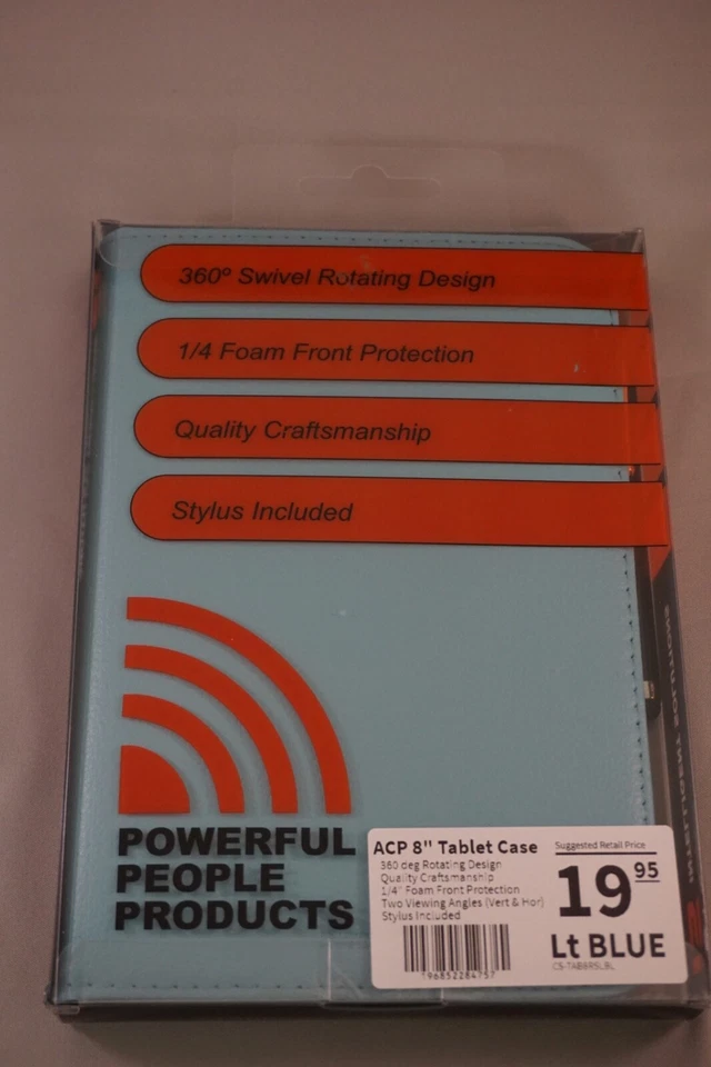 Funda Folio para Tablet 8" Lt AZUL ACP - con Lápiz y (2) Vidrio Endurecido Foto 2 de 4