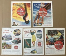 Kendall Motor Oil  Advertisements Lot of 5