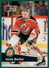 Sean Burke - 1991-92 Pro Set #132 - New Jersey Devils Hockey Card