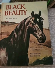 Vintage BLACK BEAUTY by Anna Sewell 1976 HC Book Illustrated by Pers Crowell